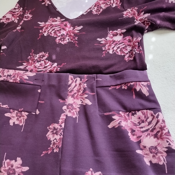 Skirt and Blouse set Wine and Pink by Simply Styled by Sears - Picture 3 of 7